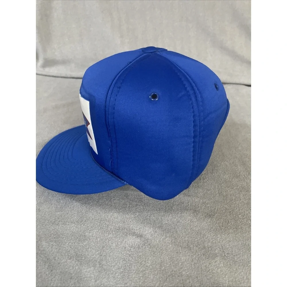 Distressed Banner Bearings‎ Trucker Hat Mens OSFA Blue Vintage Snapback Mesh Cap